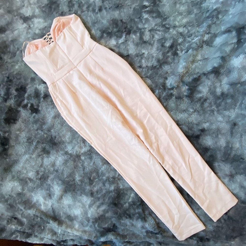 Adelyn Rae Strapless Jumpsuit - Picture 7 of 8